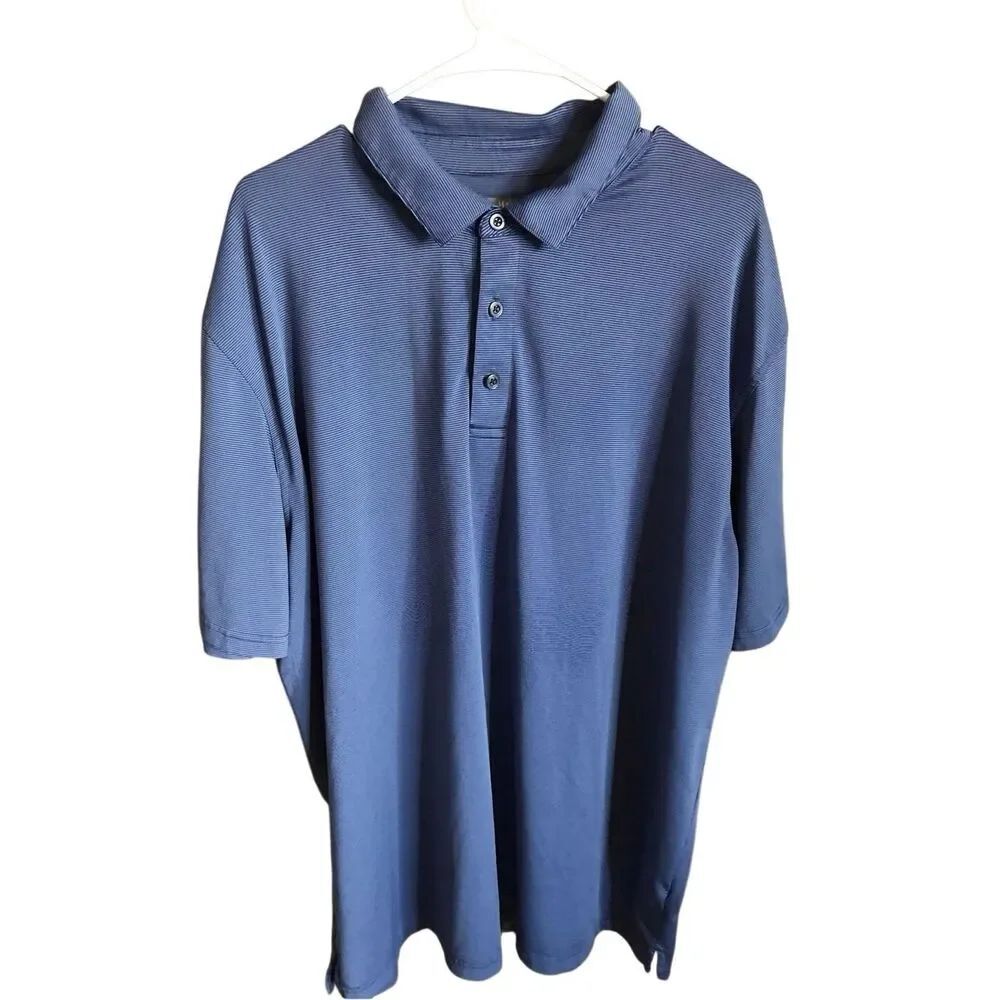 Callaway golf polo shirt opti dry Size XXL blue striped short sleeve